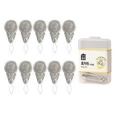 유또 바늘 실끼우개 실꿰기 효자핀10P, 1개, 실버