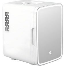 Coms LED鏡面迷你化妝品冷暖箱, 白色, 10L