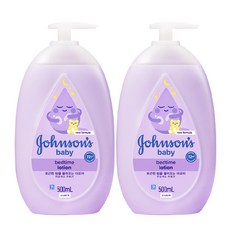 존슨즈베이비 베드타임 베이비 로션, 500ml, 2개