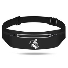 NRUXT 스컬 슬림 러닝 벨트 여성용 조절 가능한 블랙 패니 팩 스켈레톤 핸드 스케이트보드 러닝백 방수 반사 파우치 3개 조깅 사이클링 힙합용 허리 팩 백 17329, NRUXT 스컬 슬림 러닝 벨트, 여성용 조절 가능한, Skull Skateboard