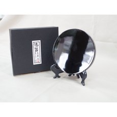 豐園漆藝資材行 圓漆板(腰果漆)黑色 平面圓形, 黑色, 1個