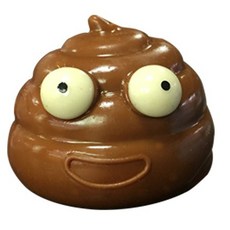 大便捏捏樂 紓壓發泄玩具 創意解壓玩具 發洩辦公室小物 交換禮物派對整人玩具, 便便捏捏樂(亮面黏的), 1個