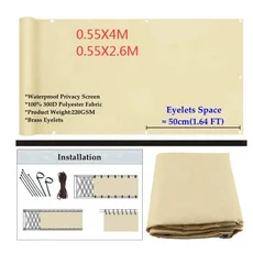 크기 태양 그늘 그물/타포린/발코니 스크린을 하십시오........등, 10 2PCS