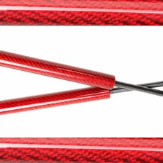 Renault Kadjar 2015-2021 SUV 자동 리어 테일 게이트 부트 가스 스프링 리프트 용 스트럿츠 충격 댐퍼 탄, 04 red carbon fiber