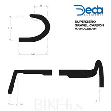 Deda SUPERZERO 礫石車 碳纖維彎把, 1個, 46