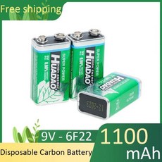 일회용 배터리 알카라인 배터리 멀티미터 알람 마이크 6F22 탄소 건전지 1100mah KTV 장난감에 적합 9V 2-20 개