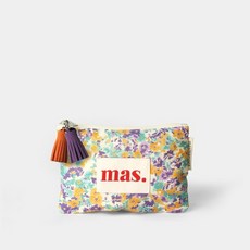 국내백화점 마스마룰즈 에코백 Basic pouch _ 믹스플라워 오렌지퍼플 가방 보부상백 (BK파우치증정)
