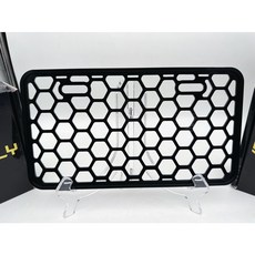 TiONLY 鈦鴻利 全CNC裸空車牌框 二輪新式白牌用 7碼白牌 車牌框, 黑色, 1個