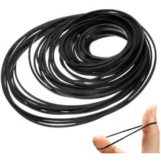 30개 블랙 26-120mm 믹스 카세트 테이프 기계 사각 벨트 다양한 수리 CD 및 플레이어 작은 크기의 간편한 설치