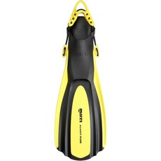 스쿠버 다이빙을 조절 스트랩이 Mares Unisex Avanti Pure 오픈 힐 핀 1921075, Yellow, Medium/Large, 노란색
