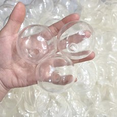 말랑이 만들기 DIY 왁뿌볼 만들기 고무공 투명공, 10개, 공 6cm 10개, 공 6cm