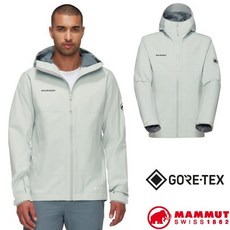 【MAMMUT 長毛象】男 防風透氣 軟殼防水連帽外套 GORE-TEX登山外套 風雨衣 夾克