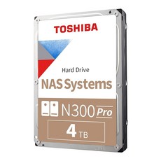 도시바 N300 프로 NAS 7200RPM 18TB 하드 드라이브 128382, 중형 또는 대형 비즈니스 NAS, 4 TB