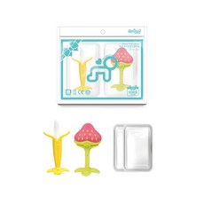 앙쥬 베스트 치발기, 1개, 바나나+3D딸기