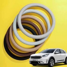 잘되는핸들커버 땀흡수핸들커버 니로 쿨메쉬 땀흡수 쿨링, 매쉬 원형/바닐라화이트