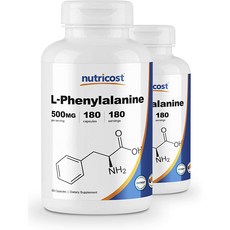 뉴트리코스트 페닐알라닌 L-Phenylalanine 500mg 180캡슐 x 2통, 2개