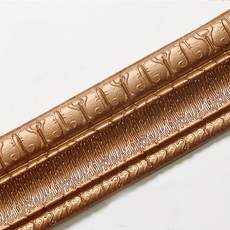 2 3D 패턴 벽지 스티커 스커트 벽 방수 테두리 자체 라인 장식 접착 거실, brown, 5Pcs 2.3mX8cm