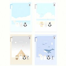 초등 받아쓰기 제본 노트 필기 공책 학습 연습장 스프링노트 류 연습 참고서 단어 문책, 랜덤 1권