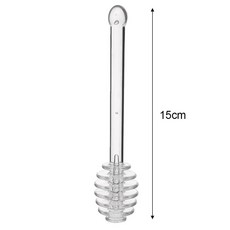 호환 투명 꿀 교반 스틱 플라스틱 긴 손잡이 숟가락 실용적인 우유 차 잼 바 다기능 주방 도구, 1개, 01 B