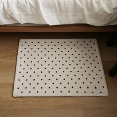 버디 도트 현관 화장실 욕실 침대극세사 발매트, 단품