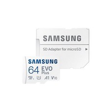 삼성 공식인증 EVO Plus 마이크로 SD카드 64GB 핸드폰 블랙박스 액션캠 메모리카드