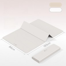 접이식 요가매트 두꺼운 방음 방진 홈트레이닝 운동매트 넓은 폭, 1개, 오트밀화이트 80cm, 7mm