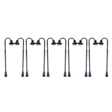 shangren 10 모델 기차 철도 가로등 HO/TT 규모 3V 건물 건축 모델 요정 정원 미니어처 풍경 램프 장식 세트, 스타일 7, 1개