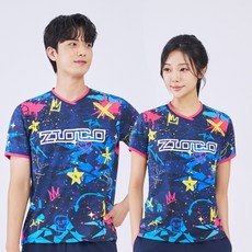 AVTS-1075R/1076R 아르떼 네이비 반팔 티셔츠 탁구복 배드민턴의류 스포츠의류