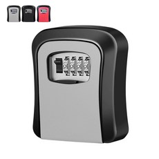 키박스 열쇠보관함 비밀번호형 현관문 공용키 자물쇠 비상 상자, 1개, 그레이