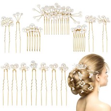 여성용 프렌치 헤어 핀 12개 프렌치 트위스트 헤어핀 U자형 펄 프렌치 핀 번 및 업도 헤어 스타일링 핀용 모든 모발 유형에 맞는 금속 헤어 포크 헤어 액세서리