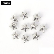 금속 스타 리벳 의류 장식 바느질 락 펑크 가죽 공예 스터드, 색상: 4. 7MM / 크기: C. 50PCS, 1개