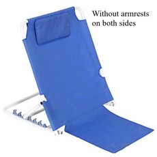바닥 의자 좌식 소파 접이식 등받이 거실 휴식 체어 다기능 침대 다중 기어 조절 가능 팔걸이가 있는 휴대용 프레임, 1)Blue Cloth-B