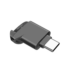 KEBIDUMEI USB2.0 카드 리더기 TF 메모리 지원 2TB 용량 고속 휴대폰용 Type-C 장치 어댑터, 01 검정색
