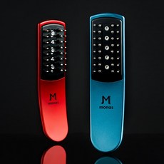 모나스빔 LED 레이저 두피 마사지기 모발관리기, MN-BE100, 레드
