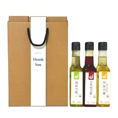 장터엔 3종 선물세트(대파기름 고추씨기름 파스타마늘오일 250ml), 대파기름+고추씨기름+파스타마늘오일, 페트250ml, 1개