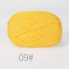 5개 혼합 색상 얀 밀크 코튼 얀 세트 핸드메이드 DIY 공예 스웨터 스카프 뜨개질용, 21 B09-5PCS