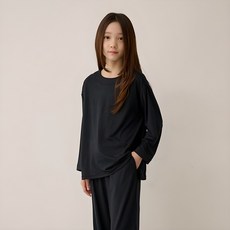 Mabam 兒童蜜桃絨圓領T恤 + 下身家居服套裝