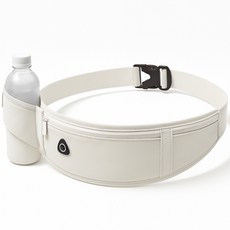 펨렛 고급형 초경량 방수 물병 러닝벨트, 딥화이트, 1개