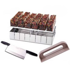 강정틀 스텐 오란다 커팅 몰드 절단 양갱 떡 틀, 1개