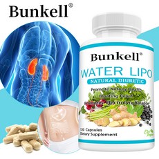 천연 수용성 지질 - 전해질과 비타민이 함유된 이뇨클리너 - 수분 보유 신장 건강 증진 복부팽만 완화 전해질 밸런스 촉진, 2개, 120정