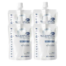 [건강기원] 레스큐라이트 플러스액 수분 보충 전해질 미네랄 충전, 4개, 100ml