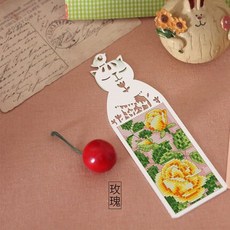 새로운 020 공예 Stich 크로스 스티치 책갈피 크리스마스 플라스틱 패브릭 바느질 자수 공예 크로스 스티치 키트 계산, 투명한, 1개