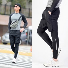 비치웨어레쉬가드 테잎남자블랙반바지