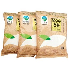 산과들 옥수수전분99% (옵션), 3kg, 3개