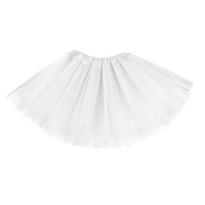 화이트 튀튀 발레리나 댄스용 3겹 튤 스커트 신축성 있는 허리 튀투스 여아 여성용 할로윈 크리스마스 튀튀 댄스 파티 드레스 코스튬 레이브 스커트