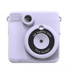 생일 선물 즉석 인쇄 카메라와 녹음 및 미술 용품, 1세트, 4NB802048_MLM, Purple