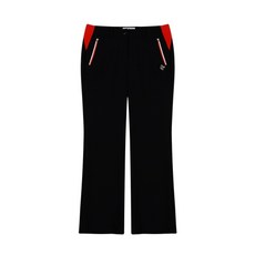 루이까스텔 여자 솔리드 V밴드 ZIP 기모 팬츠 (부츠컷) _3LCPT945B