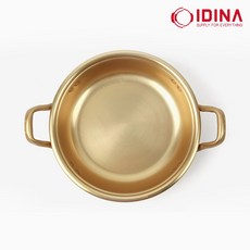 이디나 뚜껑없는 황 양은 찌개냄비 업소용 추억의 양푼 라면냄비, 1개, 16cm