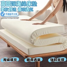 高回彈海綿床墊 柔軟舒適 循環透氣 0甲醛