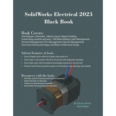 (영문도서) SolidWorks Electrical 2023 Black Book Paperback, Cadcamcae Works, English, 9781774590898